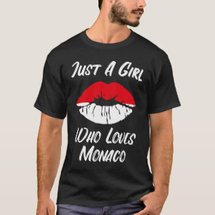 Lips Mouth Love Flag Monaco T-Shirt