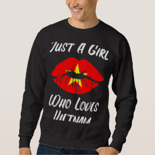 Lips Mouth Love Flag Vietnam Sweatshirt