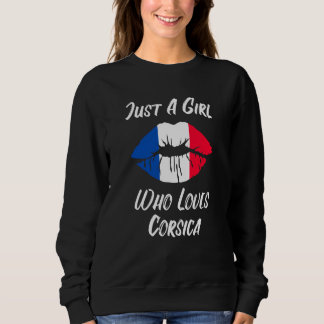 Lips Mouth Love French Flag Corsica Sweatshirt