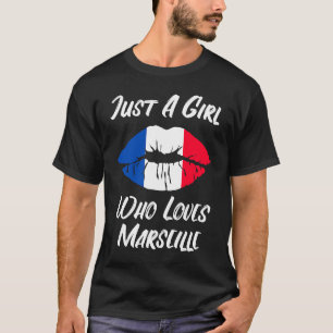 Lips Mouth Love French Flag Marseille T-Shirt