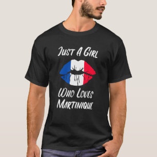 Lips Mouth Love French Flag Martinique T-Shirt