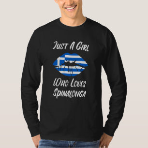 Lips Mouth Love Greek Flag Spinalonga T-Shirt