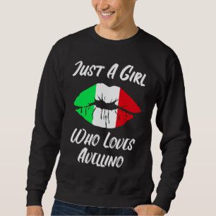 Lips Mouth Love Italian Flag Avellino Sweatshirt