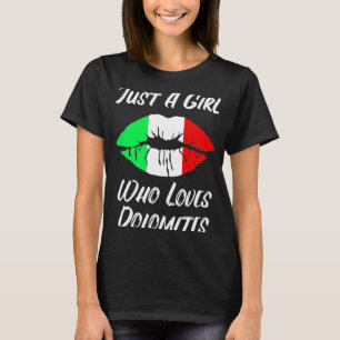 Lips Mouth Love Italian Flag Dolomites T-Shirt
