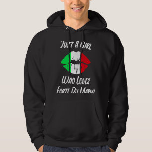 Lips Mouth Love Italian Flag Forte Dei Marmi Hoodie