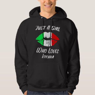 Lips Mouth Love Italian Flag Ischia Hoodie