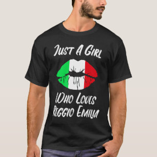 Lips Mouth Love Italian Flag Reggio Emilia T-Shirt
