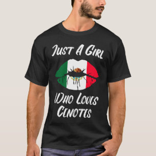 Lips Mouth Love Mexican Flag Cenotes T-Shirt