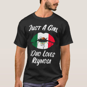 Lips Mouth Love Mexican Flag Reynosa T-Shirt