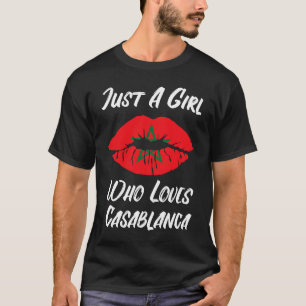 Lips Mouth Love Moroccan Flag Casablanca T-Shirt