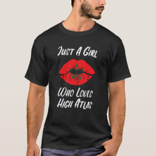 Lips Mouth Love Moroccan Flag High Atlas T-Shirt