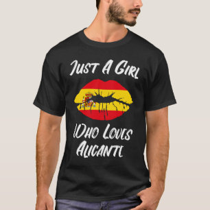 Lips Mouth Love Spanish Flag Alicante T-Shirt