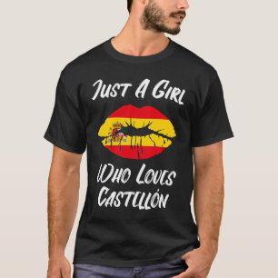 Lips Mouth Love Spanish Flag Castellon T-Shirt