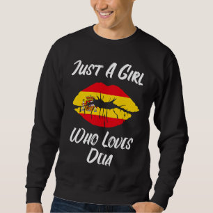 Lips Mouth Love Spanish Flag Deia Sweatshirt