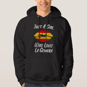 Lips Mouth Love Spanish Flag La Gomera Hoodie