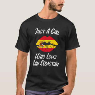 Lips Mouth Love Spanish Flag San Sebastian T-Shirt