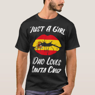 Lips Mouth Love Spanish Flag Santa Cruz T-Shirt