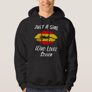 Lips Mouth Love Spanish Flag Soller Hoodie