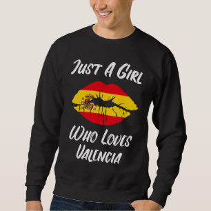 Lips Mouth Love Spanish Flag Valencia Sweatshirt
