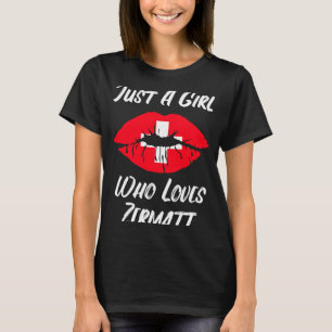 Lips Mouth Love Switzerland Flag Zermatt T-Shirt