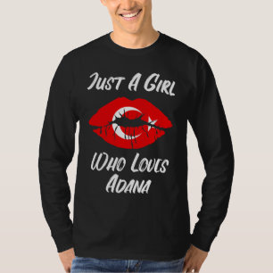 Lips Mouth Love Turkish Flag Adana T-Shirt