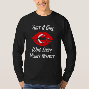 Lips Mouth Love Turkish Flag Nemrut Dagi T-Shirt