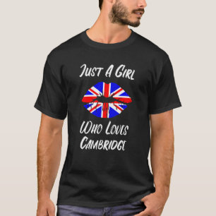 Lips Mouth Love Union Jack Flag Cambridge T-Shirt