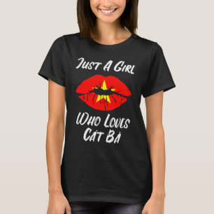 Lips Mouth Love Vietnamese Flag Cat Ba T-Shirt