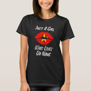 Lips Mouth Love Vietnamese Flag Dan Nang T-Shirt