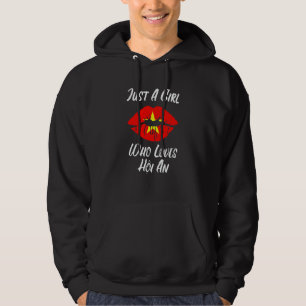 Lips Mouth Love Vietnamese Flag Hoi An Hoodie