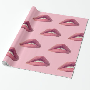 Lips, Mouth Wrapping Paper, 30 in x 6 ft Paper