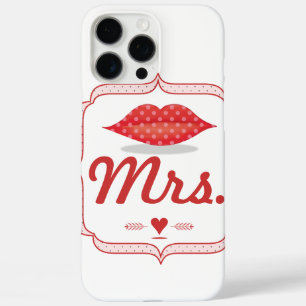 Lips Mrs. Hipster Vintage Retro Bride iPhone 16 Pro Max Case