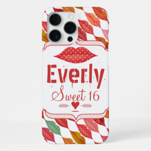 Lips Mrs. Hipster Vintage Retro Bride iPhone Case