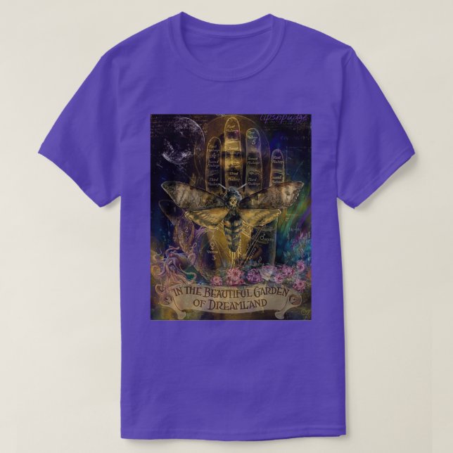 Lips n Pudge Dreamland Moth T-Shirt (Design Front)