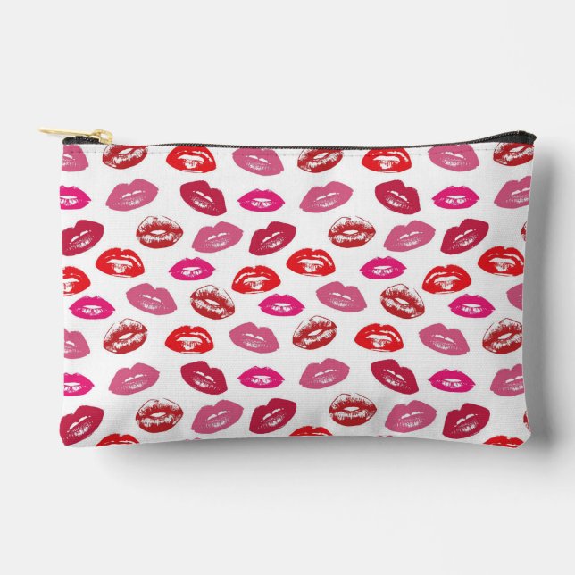 Lips Pattern Accessory Pouch (Front)