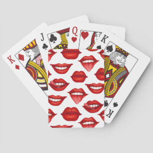 Lips Playing Cards