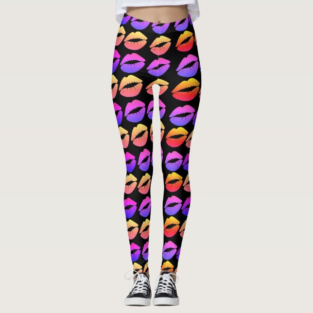 Lips print leggings (Front)