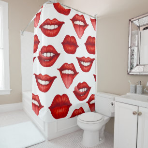 Lips Shower Curtain