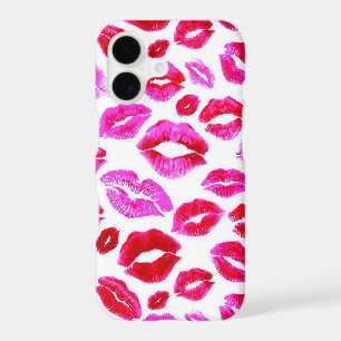 Lips sweet pink lipstick kiss. Cute makeup