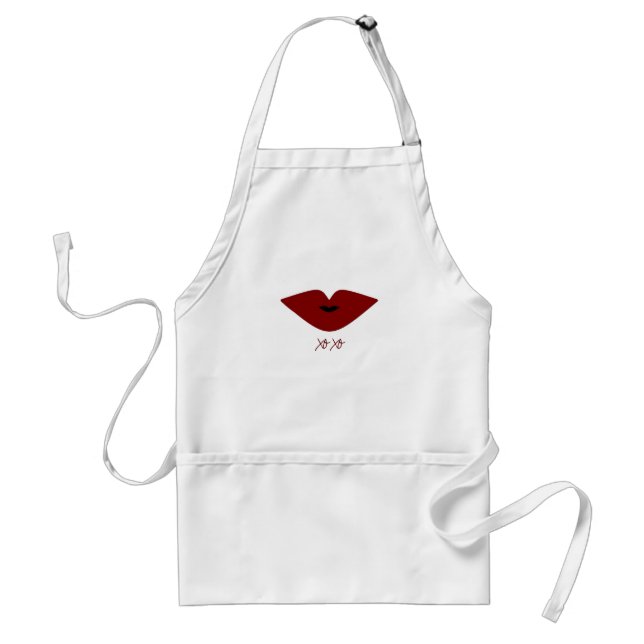 lips "xoxo" apron (Front)