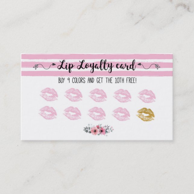 Lipsense loyalty card (Front)