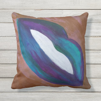Lipstick Abstract | Girly Lips Kiss XOXO Diva Glam Cushion