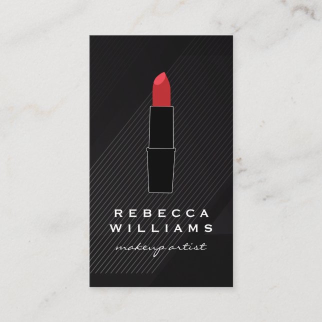 Lipstick | Beauty Cosmetics  Business Card (Front)