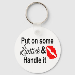 Lipstick, Cosmetologist Makeup Artist, Beauty Diva Key Ring