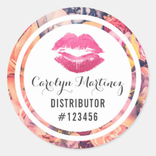 Lipstick Distributor Floral Kiss Packaging Seal