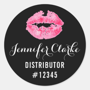 Lipstick Distributor Pink Lips Kiss Packaging Seal