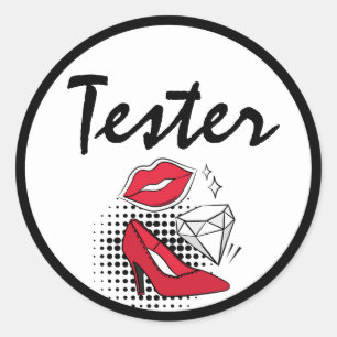 Lipstick Distributor Tester Modern Lips Kiss Label