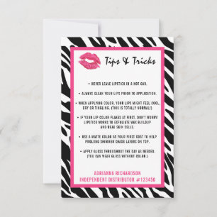 Lipstick Distributor Tips & Tricks Zebra Kiss Lips