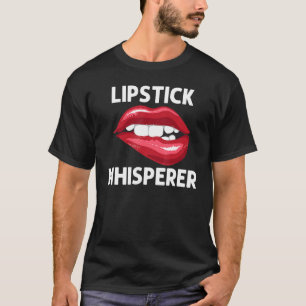 Lipstick For Women Girls Lip Biting Red Lips Make  T-Shirt