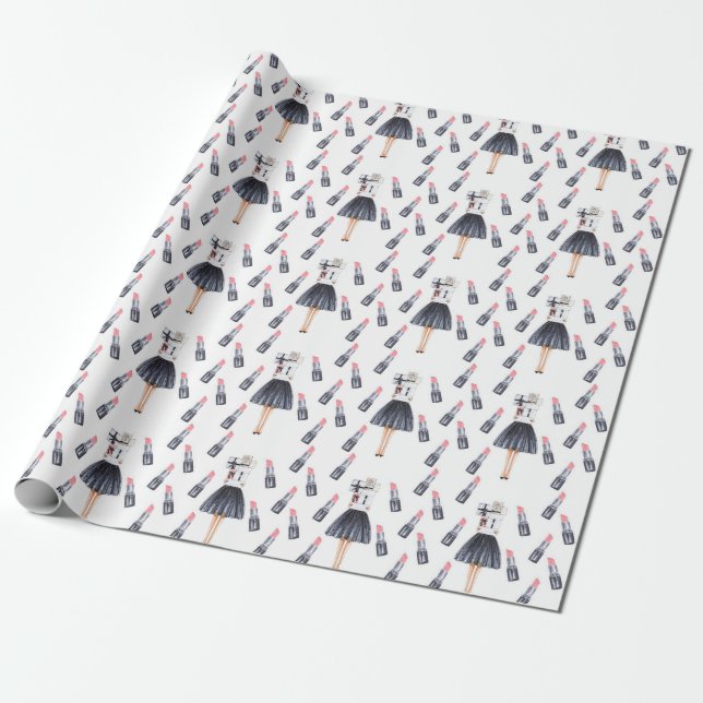 lipstick gift paper (Unrolled)